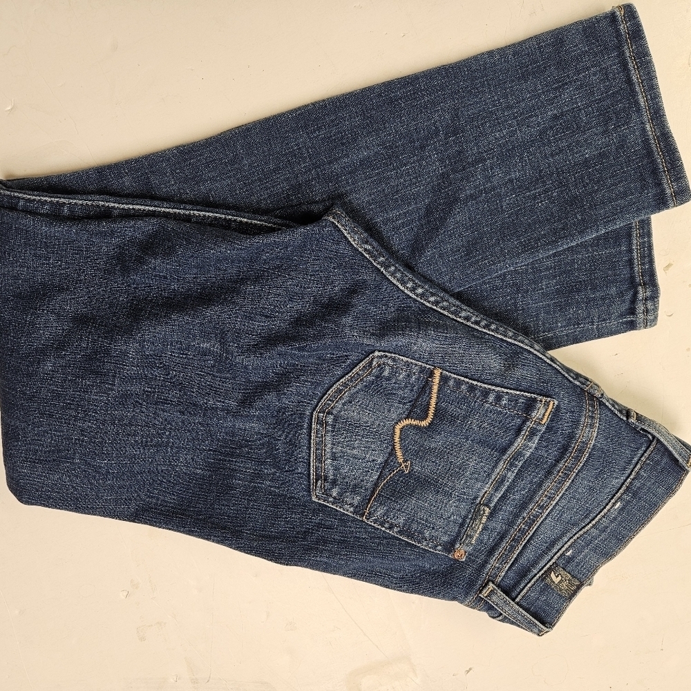 7 For All Mankind Womens Size 23 Blue Dark Wash Button Fly